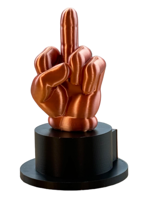 Mittelfinger Trophäe Kupfer – Bild 4