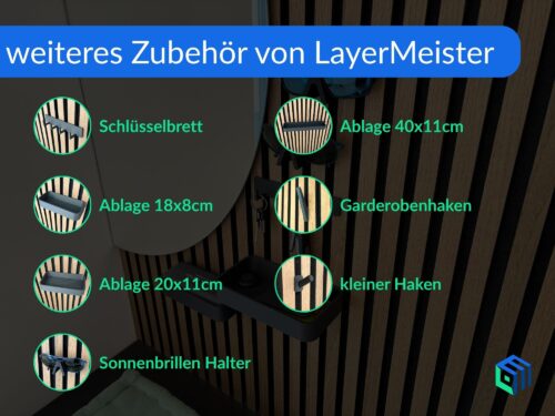 Unser weiterer Zubehör für Akustikpaneele